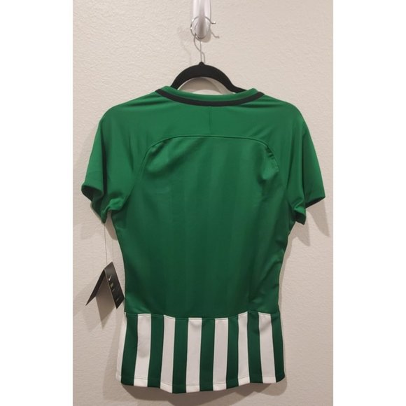 NIKE Green and White Soccer Jersey - Picture 3 of 5